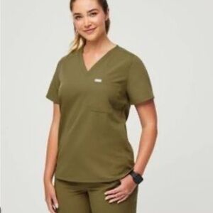Figs Limited Edition Martini Olive Scrub Top
